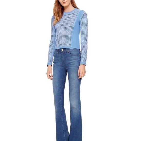 Tory Burch Cutout Stretch-Knit Sweater. - Picture 6 of 6